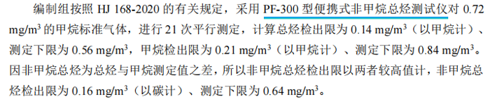 《固定污染源廢氣總烴、甲烷和非甲烷總烴的測定便攜式催化氧化-氫火焰離子化檢測器法》